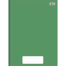 Caderno Capa Dura Broc. Grande Liso Verde 80 Fls.  – Tilibra