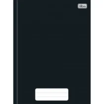 Caderno Capa Dura Broc. Grande Liso Preto 80 Fls.  – Tilibra