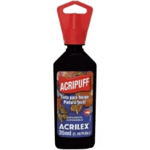 Tinta Acripuff Preto 35 ml  - Acrilex
