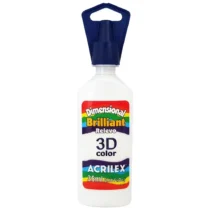 Tinta Dimensional Brilliant Branco 35 ml  - Acrilex