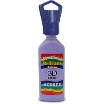 Tinta Dimensional Brilliant Lilás 35 ml  - Acrilex