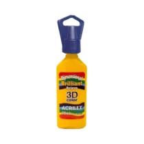 Tinta Dimensional Brilliant Amarelo Ouro 35 ml  - Acrilex