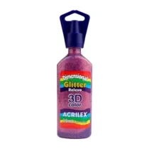 Tinta Dimensional Glitter Rose 35 ml  - Acrilex