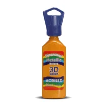 Tinta Dimensional Metallic Laranja 35 ml  - Acrilex