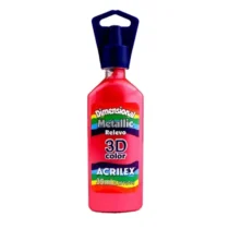 Tinta Dimensional Metallic Vermelho 35 ml  - Acrilex