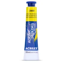 Tinta Acrylic Colors Amarelo De Cádmio Claro 20 ml - Acrilex