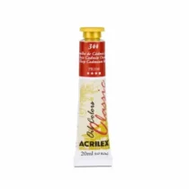 Tinta Oil Colors Classic Vermelho De Cádmio Escuro 20 ml - Acrilex