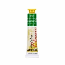 Tinta Oil Colors Classic Verde Permanente Claro 20 ml - Acrilex