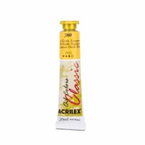 Tinta Oil Colors Classic Amarelo Óxido Transparente 20 ml - Acrilex