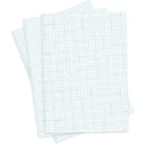 Papel Almaço Quadriculado 20 cm X 27,5 cm