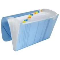Pasta Sanfonada Azul 385 mm X 280 mm 35 mm C/ 12 Div.  - Acp