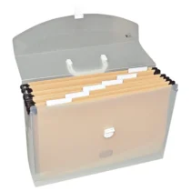 Pasta Maleta Cristal 260 mm 395 mm X 120 mm C/ 6 Pastas Suspensas  - Acp