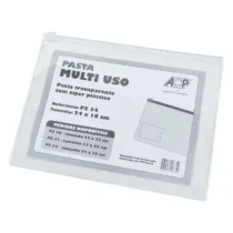 Pasta Multiuso Horizontal 240 mm X 180 mm C/ Zíper E Visor  - Acp