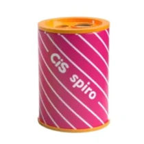 Apontador Spiro Lata Rosa E Laranja C/ 2 Furos UN. - Cis