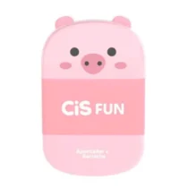 APONTADOR C/ BORRACHA FUN PORQUINHO C/ 1 FURO UN. - CIS
