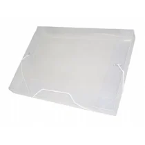 Pasta Plástica Cristal C/ Elástico  245 mm 335 mm X 20 mm  - Plascony