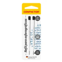 Refil P/ Esferográfica 1005 M Preto UN. - Compactor