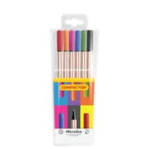 Caneta Microline C/ 6 Cores UN. - Compactor