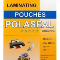 Plástico P/ Plastificação A3 303 mm X 426 mm C/ 100 UN. - Polaseal