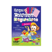 Papel Color Set Estampado C/ 6 Cores C/ 24  - Vmp