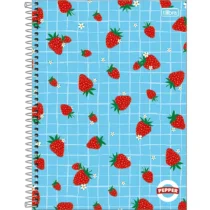 Caderno Pepper Morango - 10 Mat. 160 Folhas - Tilibra