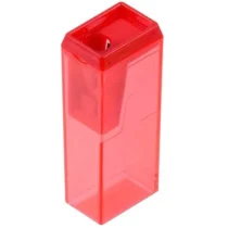 Apontador Retangular Vermelho C/ Depósito E C/ 1 Furo UN. - Onda