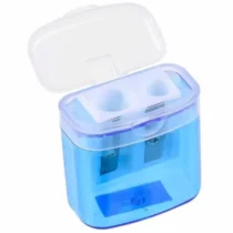 Apontador Box Azul C/ Depósito e C/ 2 Furos UN. - Onda