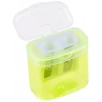 Apontador Box Amarelo C/ Depósito e C/ 2 Furos UN. - Onda