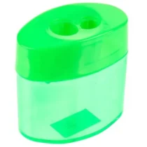 Apontador Oval Verde C/ Depósito E C/ 2 Furos UN. - Onda