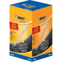 Caneta Esferográfica Cristal Fina Azul 0.8 C/ 50 UN. - Bic