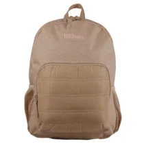 Mochila Em Poliéster Bege C/ Logo Rosa - Wilson