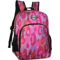 Mochila Em Poliéster Rosa  C/ D. Colorido - Mormaii