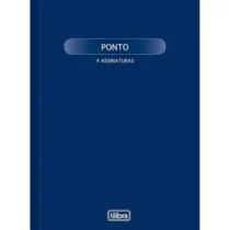 Livro De Ponto Azul Escuro 4 ASS. 100 Fls. - Tilibra