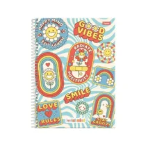 Caderno Joyful Mind Good Vibes 10 Mat. 160 Fls. - Foroni