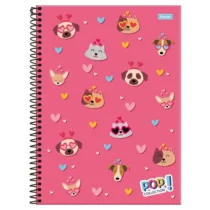 Caderno Pop Collection Cats And Dogs 10 Mat. 200 Fls. - Foroni