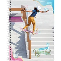 Caderno Rayssa Leal Blackside Lipslide Grl Pwr - 10 Mat. 160 Folhas - Tilibra