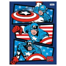 Caderno Brochura Marvel Capitão America 80 Fls. - Foroni