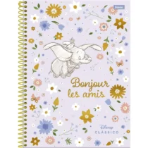 Caderno Espiral Disney Clássicos Dumbo 80 Fls. - Foroni