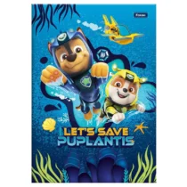 Caderno Brochura Patrulha Canina Azul 80 Fls. - Foroni