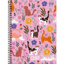 Caderno Espiral Cliff Cats 10 Mat. 160 Fls. - Foroni