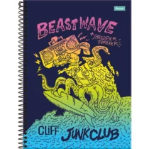 Caderno Espiral Cliff Beastwave 80 Fls. - Foroni