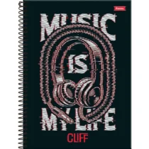 Caderno Espiral Cliff Music 10 Mat. 160 Fls. - Foroni