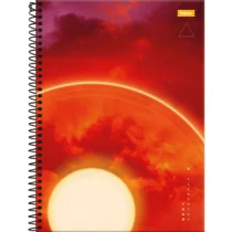 Caderno Espiral Elementos Vermelho 80 Fls. - Foroni