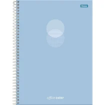 Caderno Espiral Office Color Azul Claro 80 Fls. - Foroni