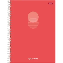 Caderno Espiral Office Color Vermelho 80 Fls. - Foroni