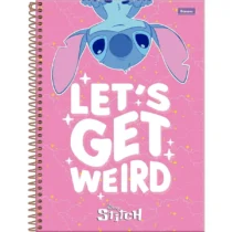 Caderno Espiral Stitch Let'S Get Weird 10 Mat. 160 Fls. - Foroni