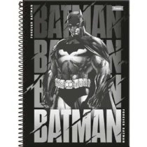 Caderno Espiral Batman Preto 10 Mat. 160 Fls. - Foroni