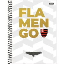 Caderno Espiral Flamengo Branco 10 Mat. 160 Fls. - Foroni