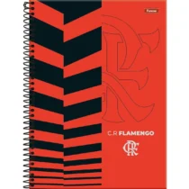 Caderno Espiral Flamengo Vermelho 10 Mat. 160 Fls. - Foroni