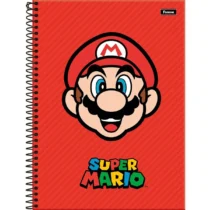 Caderno Espiral Mario Vermelho 10 Mat. 160 Fls. - Foroni